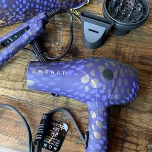 NWOT - MONAT Travel Hair Dryer and Iron
